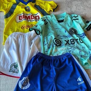 Boys Messi and America jerseys